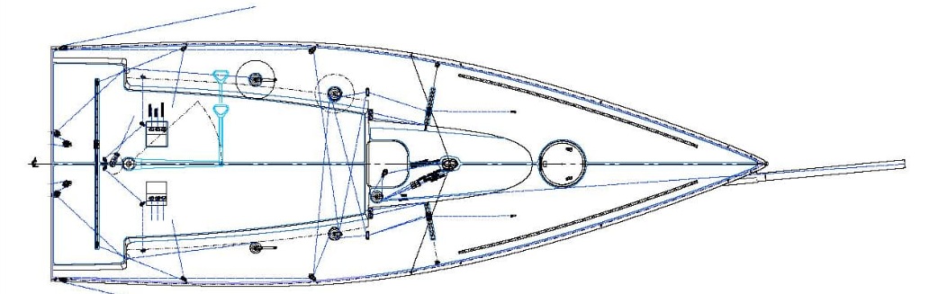 C30 deck plan from the original Carabelli design drawing